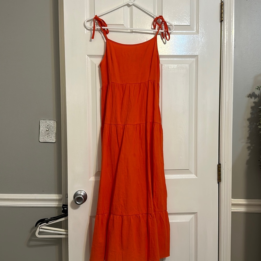 Orange Maxi/ Midi Sundress